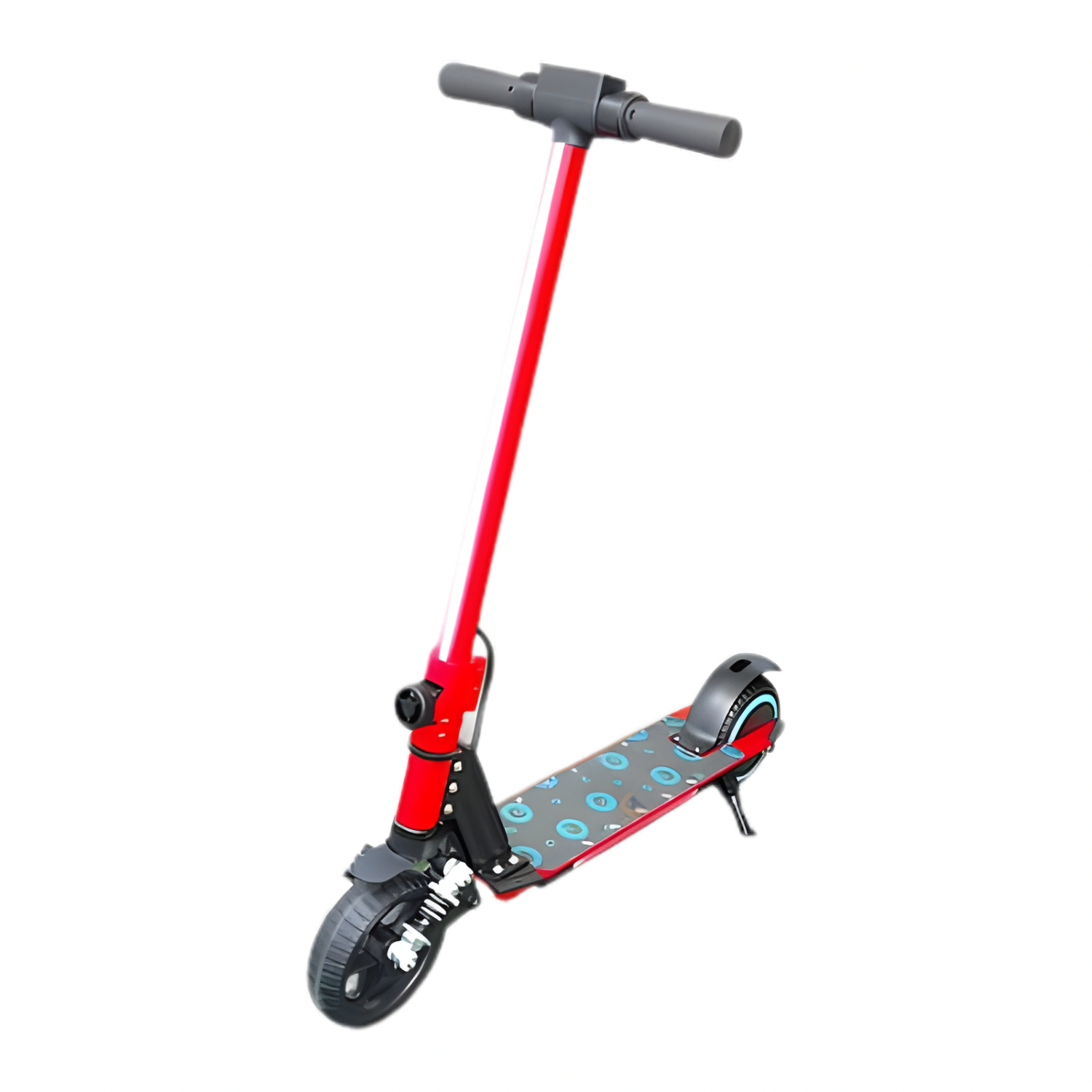 Trottinette Électrique Enfant 130W Pliable avec LED et Suspensions - 6 à 14 ans