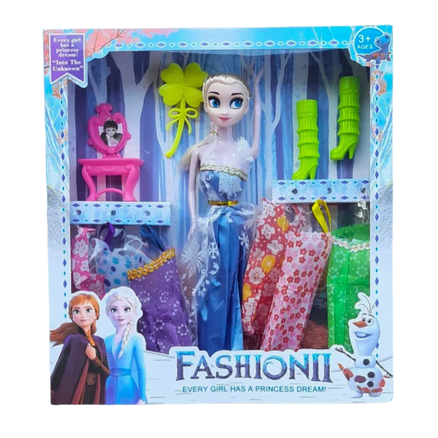Coffret Poupée Frozen Elsa avec Robes & Accessoires
