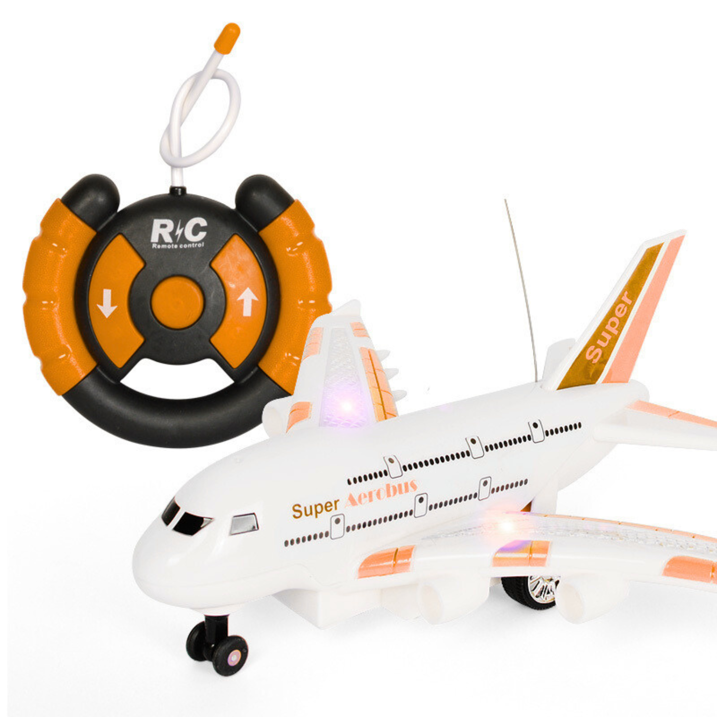 Avion Télécommandé R/C 4 Canaux – Effets Lumineux & Design Réaliste