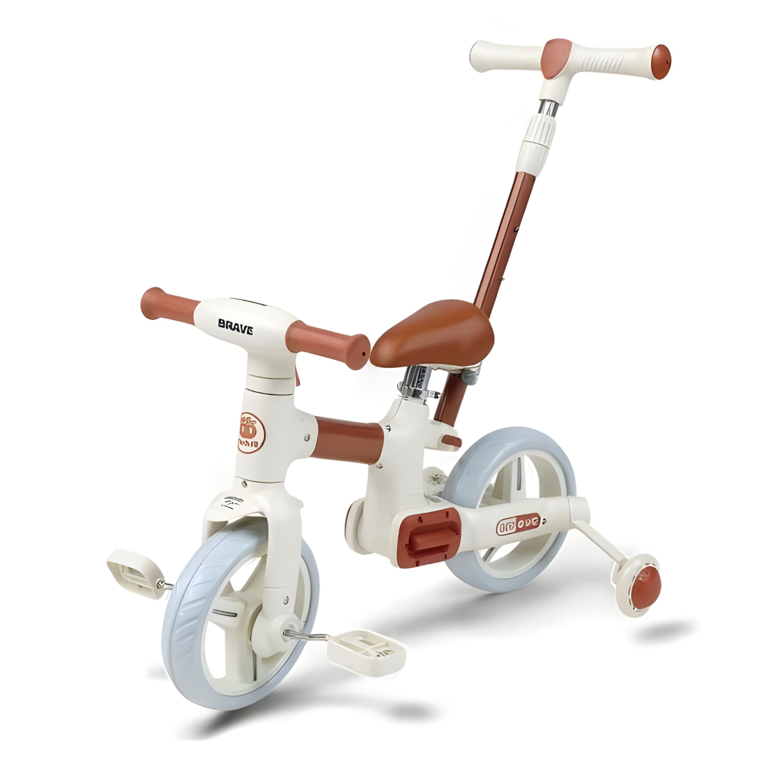 Push & Ride Tricycle – Marron