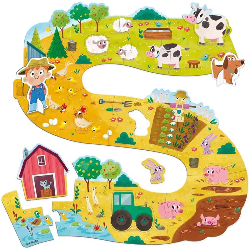 Goula Puzzle XXL : Découverte des Animaux de la ferme