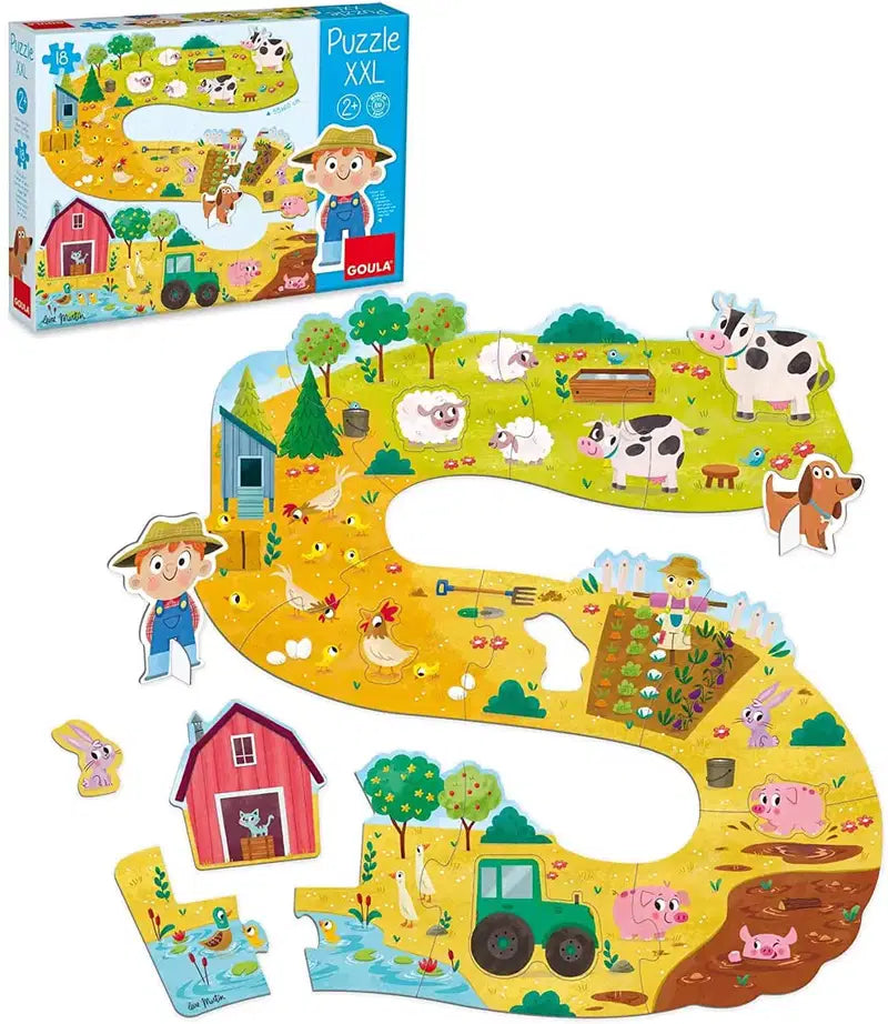 Goula Puzzle XXL : Découverte des Animaux de la ferme