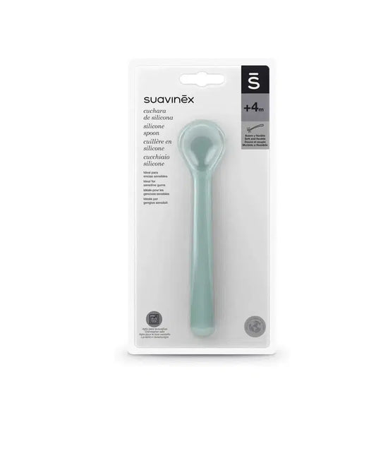 Suavinex Cuillère Ergonomique Silicone 4m+ Vert