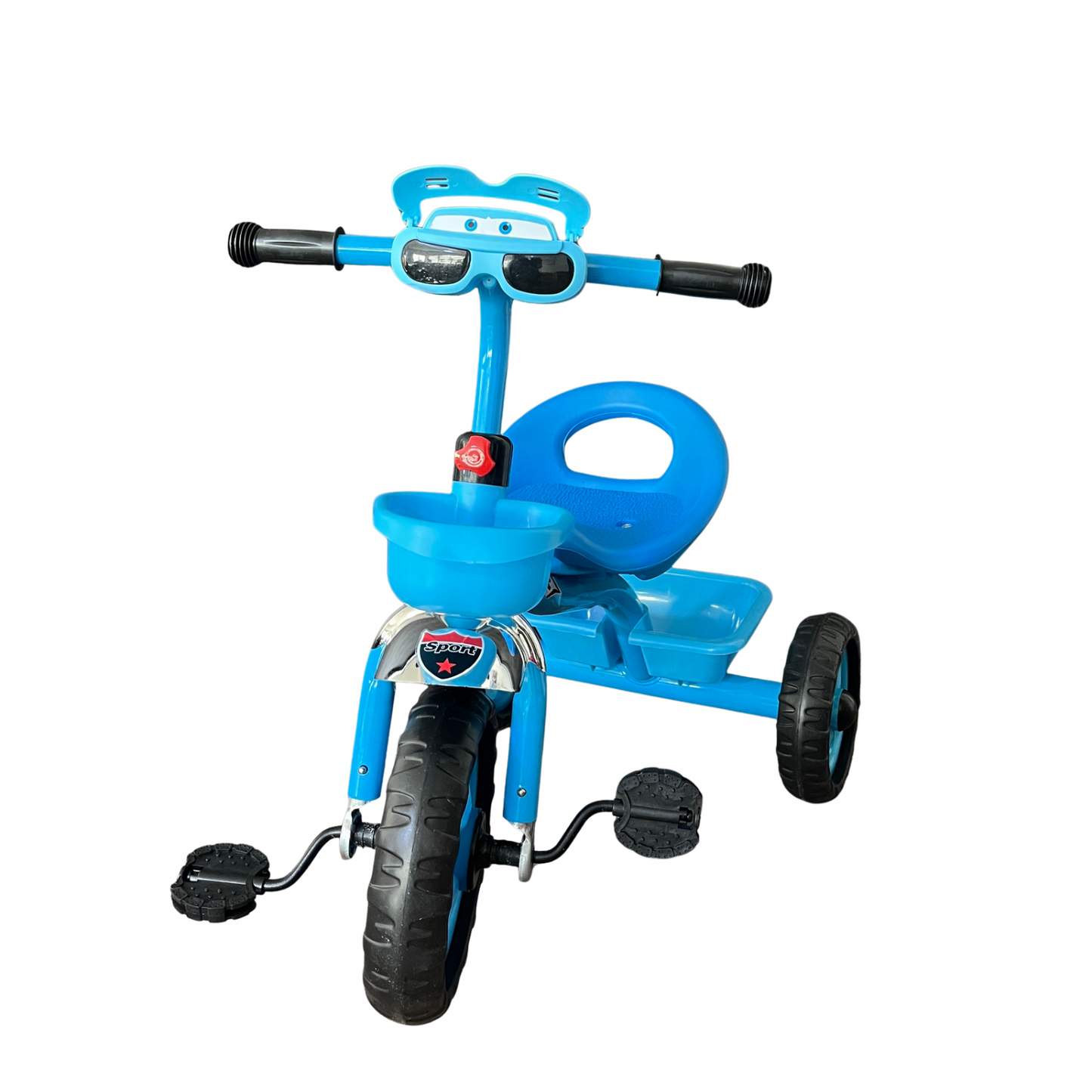 Tricycle à Lunettes pour Enfant avec Panier – Bleu