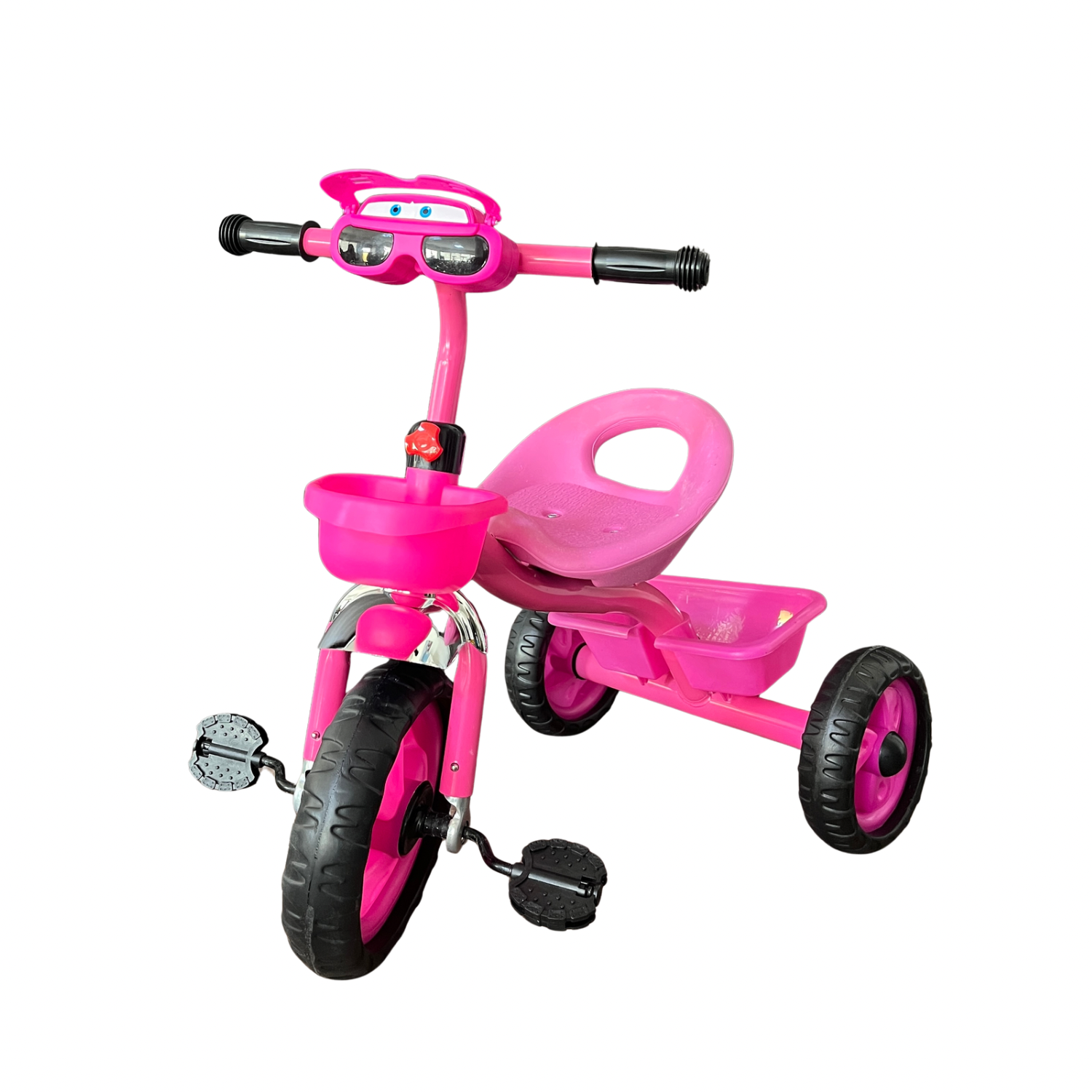 Tricycle à Lunettes pour Enfant avec Panier – Rose