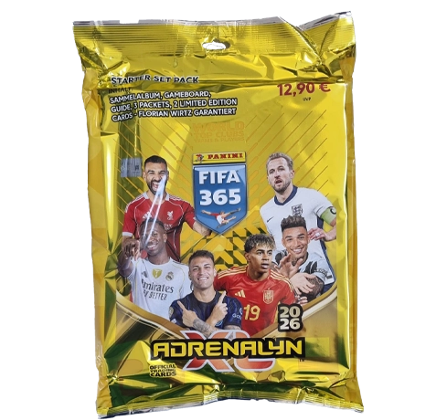 Panini FIFA 365 Adrenalyn XL 2026 | Starter Pack (Collector’s Album + 18 Cards + 3 Limites Editions Cards)