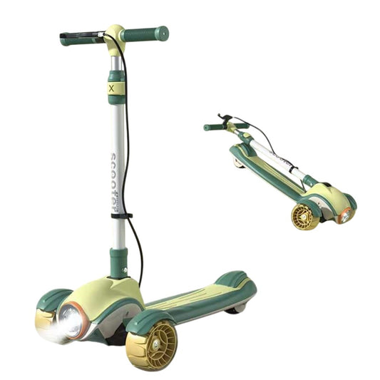 Trottinette Enfant Pliable 3 Roues avec LED & Musique