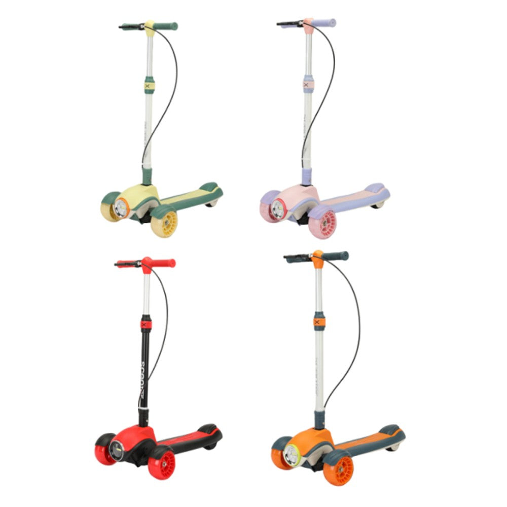 Trottinette Enfant Pliable 3 Roues avec LED & Musique
