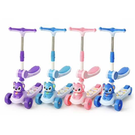 Trottinette Enfant 3 Roues avec Siège – Design Stitch