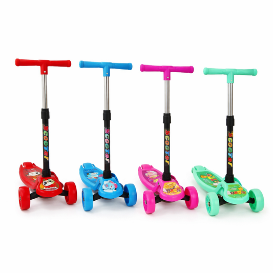 Trottinette à 3 Roues – Stickers Animaux Colorés