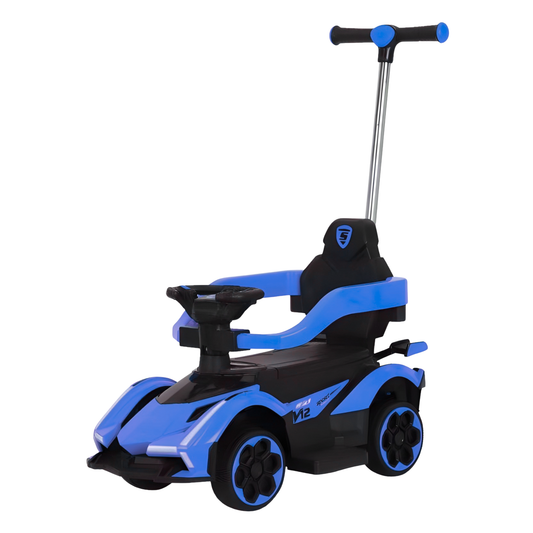 Baby Car Lamborghini avec Poignée et Barre de Sécurité - Bleu