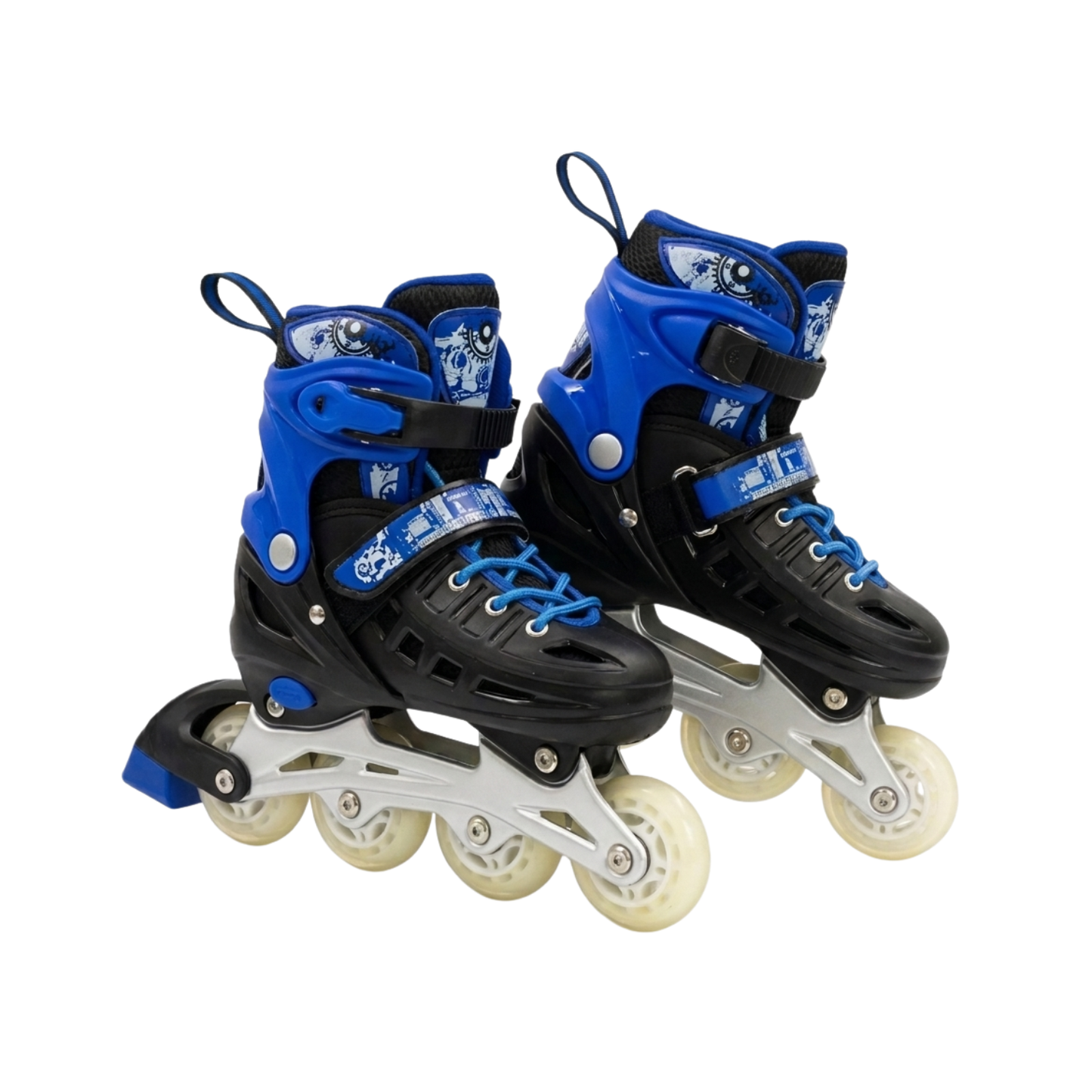 Rollers Évolutifs Bleu + Kit de Protection Complet