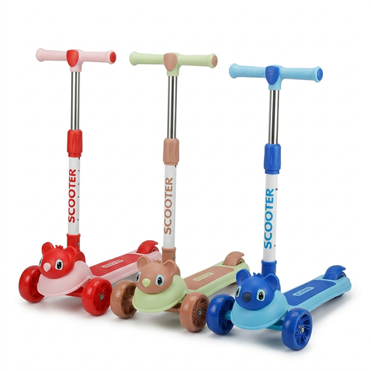 Trottinette Enfant 3 Roues Pliable Design Animal