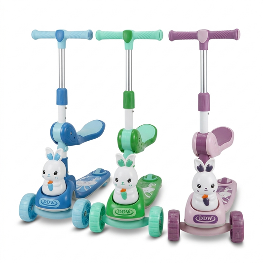 Trottinette Enfant 3 Roues – Design Lapin Adorable