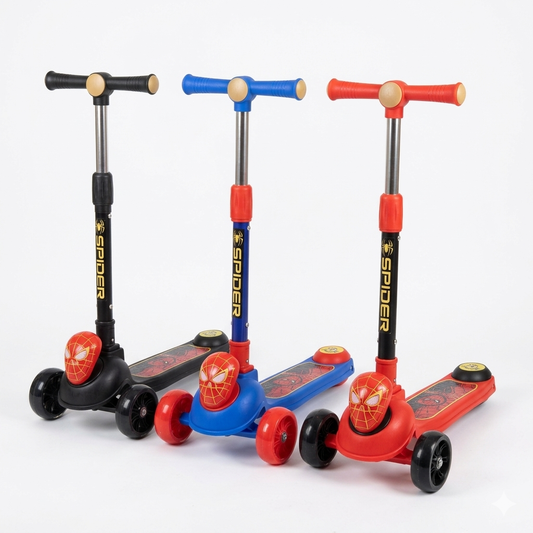 Trottinette Enfant 3 Roues – Design Spider-Man