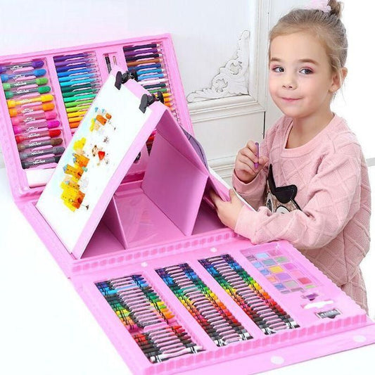 Coffret de Dessin Complet 208 Pièces avec Tableau Intégré