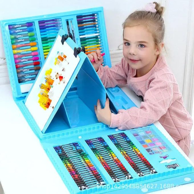 Coffret de Dessin Complet 208 Pièces avec Tableau Intégré