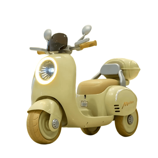 Moto Électrique Vintage avec Musique et Lumières