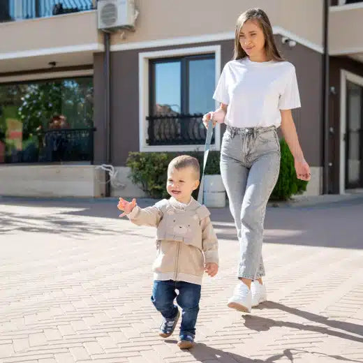 Kikkaboo Harnais de Marche Ours Gris