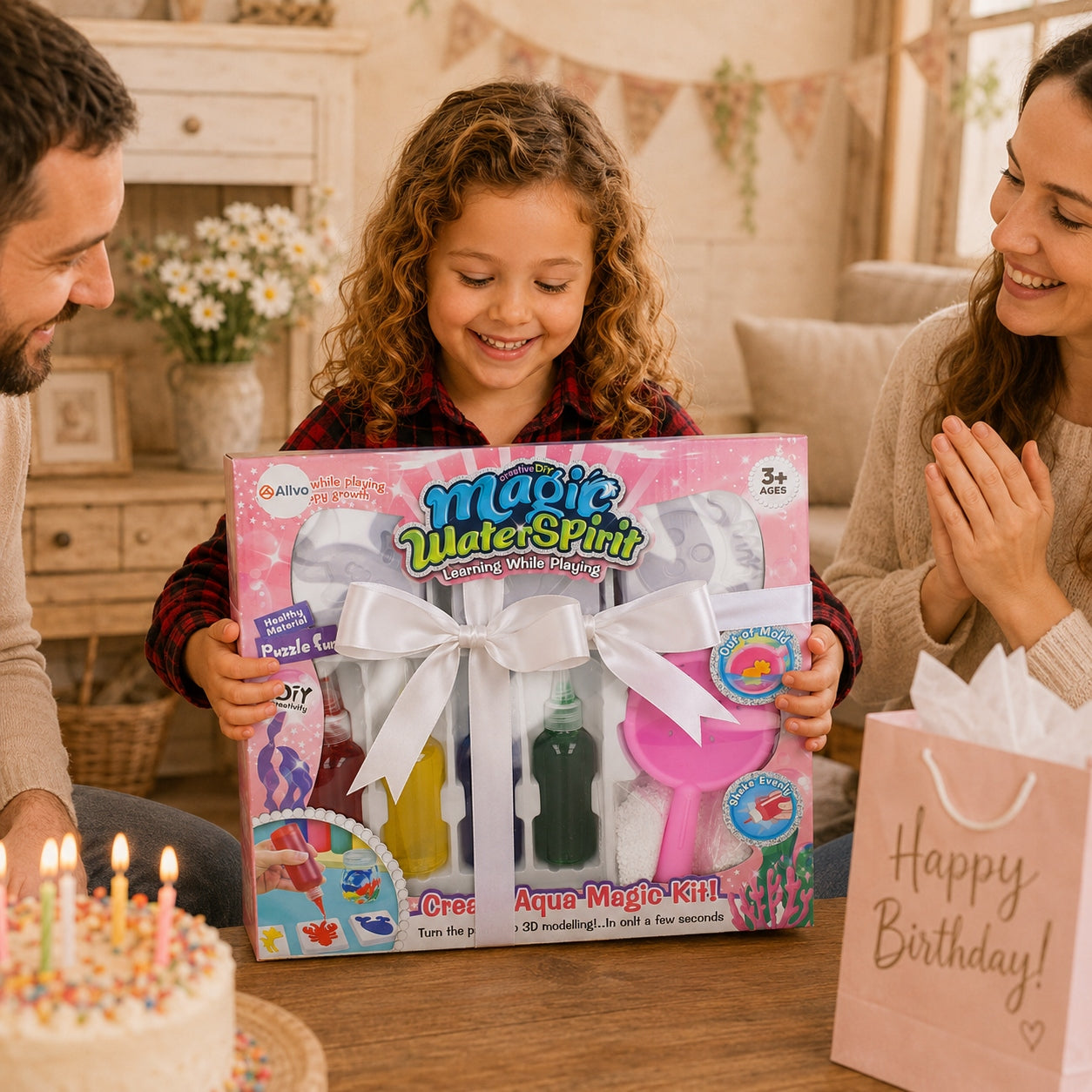 Magic Water Elf – Kit Créatif Figurines 3D à l'Eau - Rose