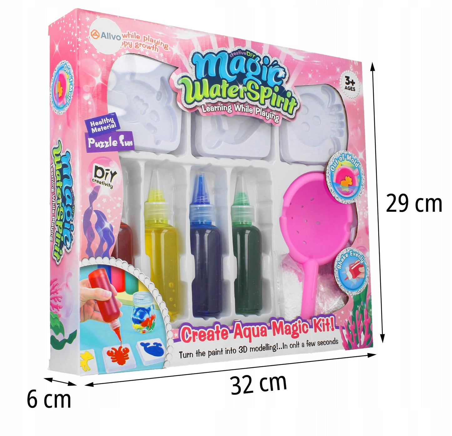 Magic Water Elf – Kit Créatif Figurines 3D à l'Eau - Rose