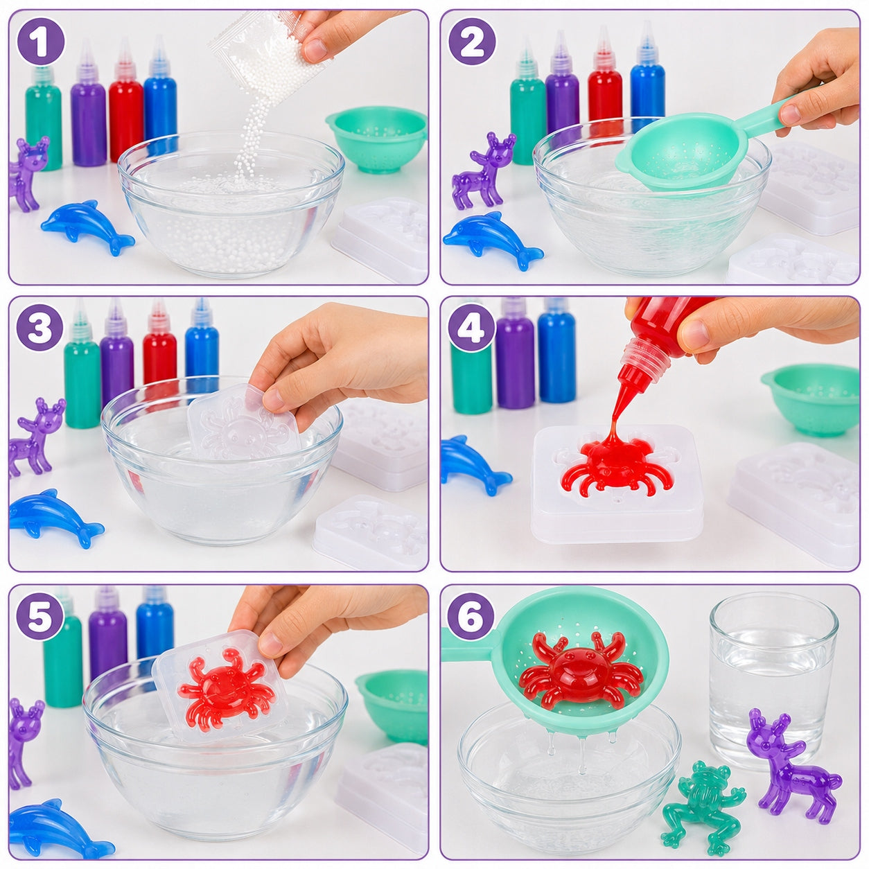 Magic Water Elf – Kit Créatif Figurines 3D à l'Eau - Rose
