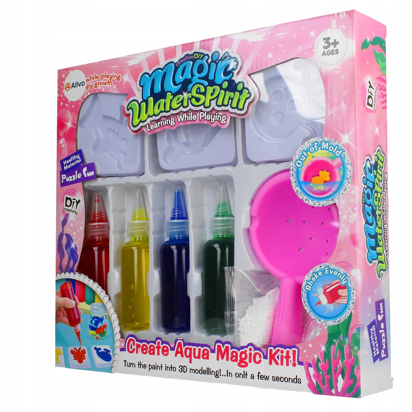 Magic Water Elf – Kit Créatif Figurines 3D à l'Eau - Rose