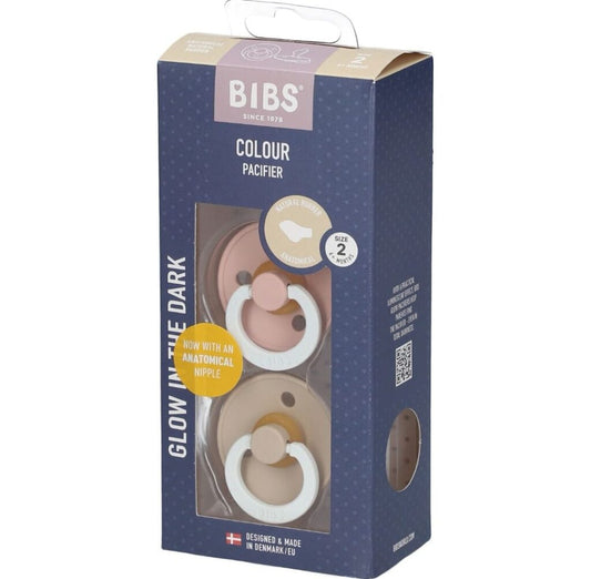 Lot de 2 sucettes Vanilla Glow 6-18 mois – BIBS