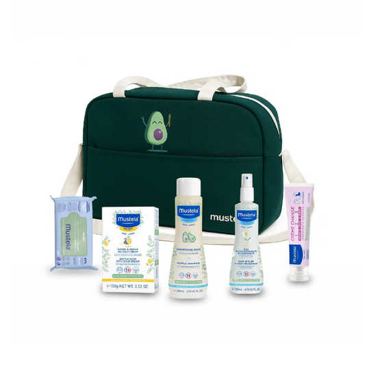 Mustela Kit Soins Essentiels Bébé à l’Avocat BIO + Sac à Langer Offert