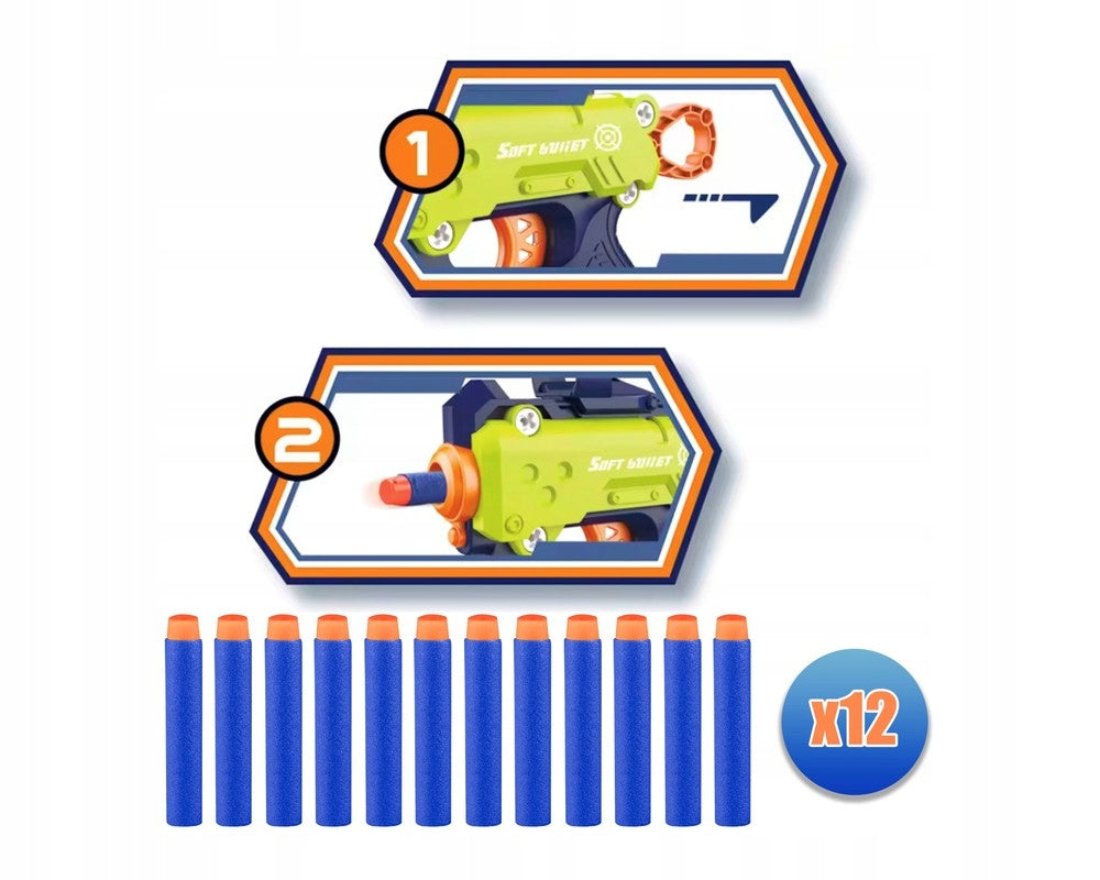 Pistolet Jouet avec Cible Dinosaure – Tableau Électronique + 18 Fléchettes Ventouse
