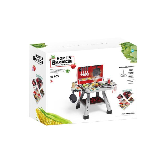 Cuisine BBQ pour Enfants – Maisonnette de Jeu Extérieur 2 Étages – 41 Pièces