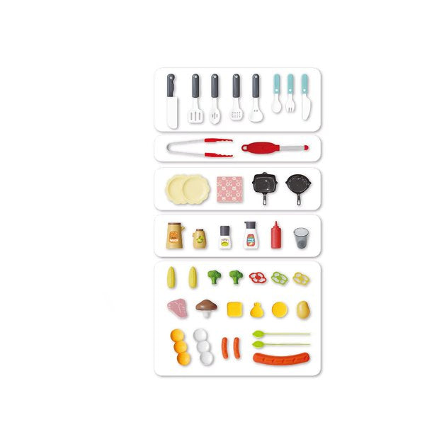 Cuisine BBQ pour Enfants – Maisonnette de Jeu Extérieur 2 Étages – 41 Pièces