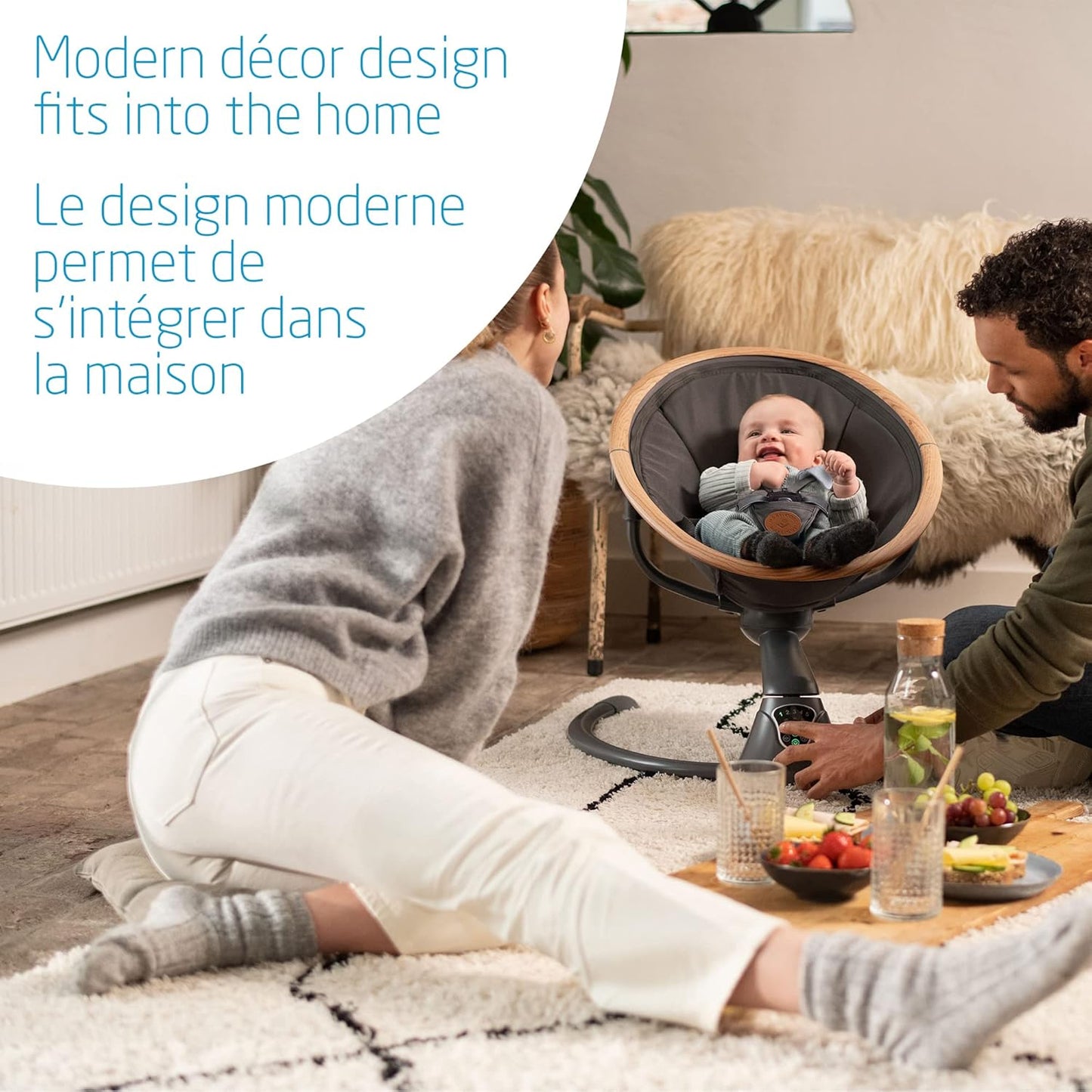 Balançoire Électrique Multifonctionnelle avec Bluetooth et Télécommande