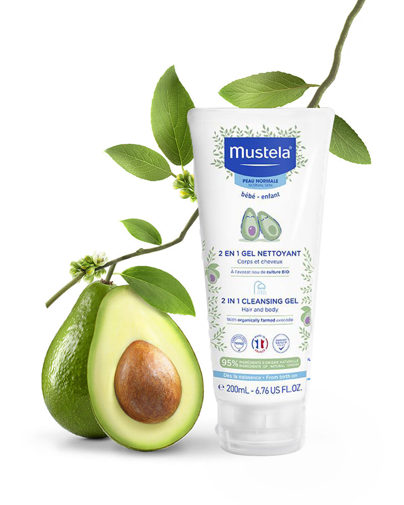 Gel Nettoyant 2 en 1 à l'Avocat Bio - Mustela