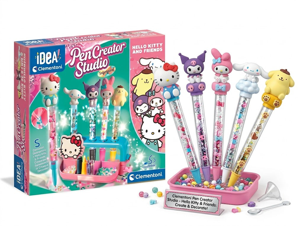 Clementoni Pen Creator Studio Hello Kitty and Friends – Atelier de Stylos à Assembler