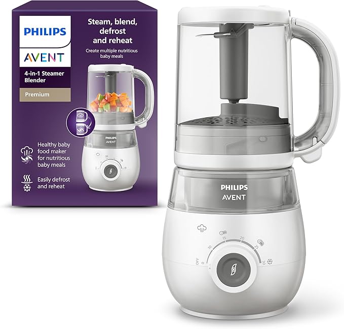 Philips Avent – Robot Cuiseur Vapeur & Mixeur 4 en 1