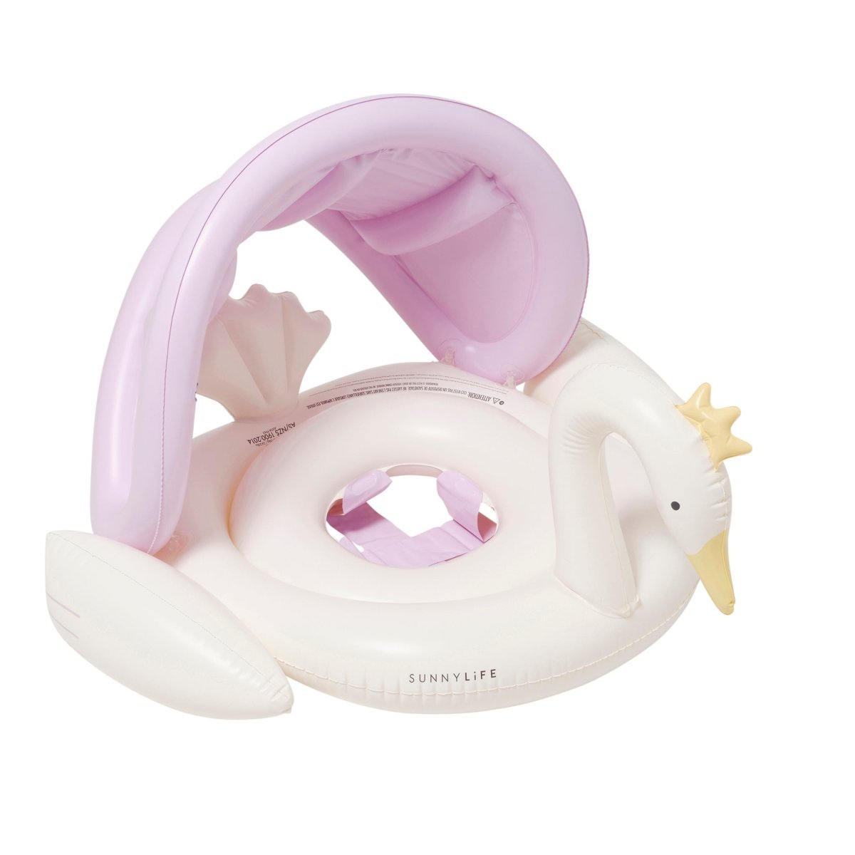 Bouée Multicolore Cygne Princesse Sunlife avec Pare-Soleil