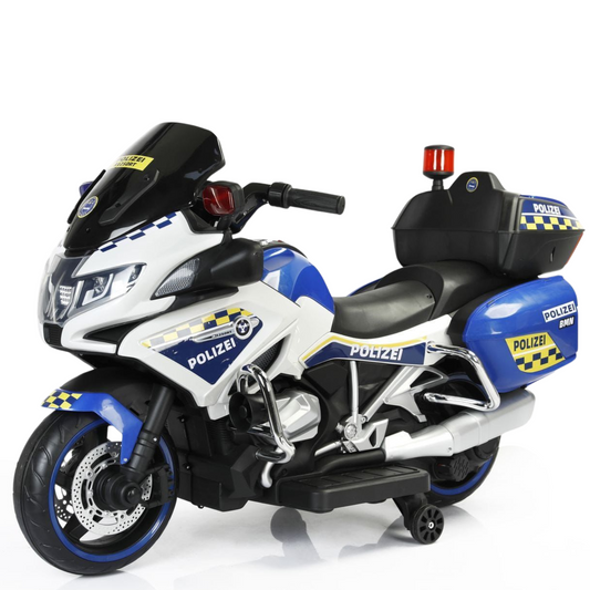 Moto de Police Électrique pour Enfants – Batterie Rechargeable