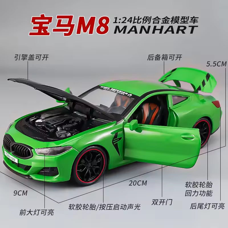 Modèle réduit BMW M8 Coupe Performance - Échelle 1:24