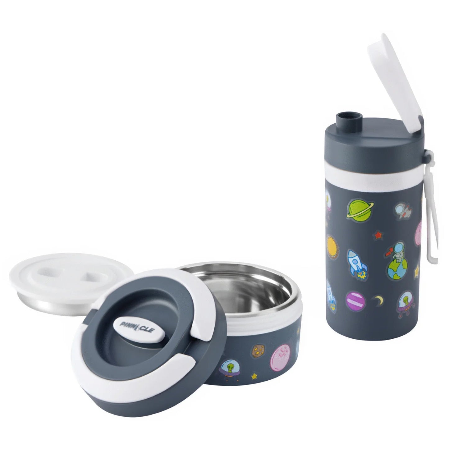 Set Gourde & Lunch Box Inox – Dinosaurs