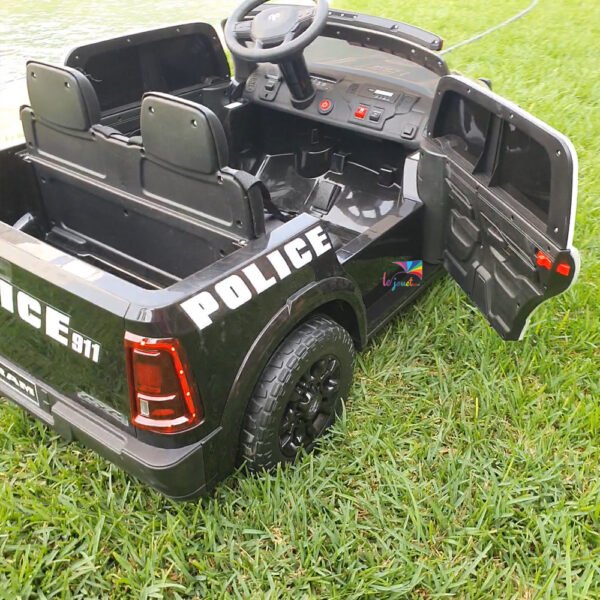 Style Dodge Ram Police – Voiture Électrique 2 Places 12V pour Enfants