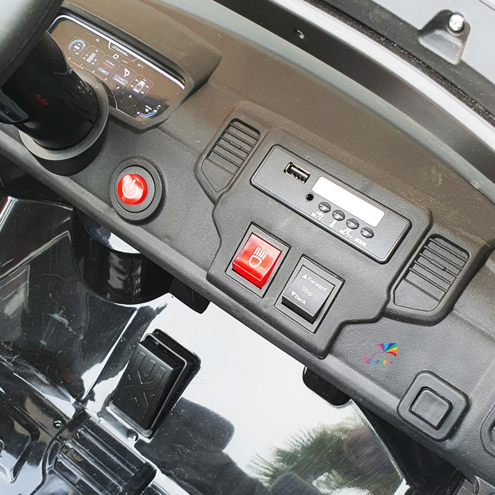Style Dodge Ram Police – Voiture Électrique 2 Places 12V pour Enfants