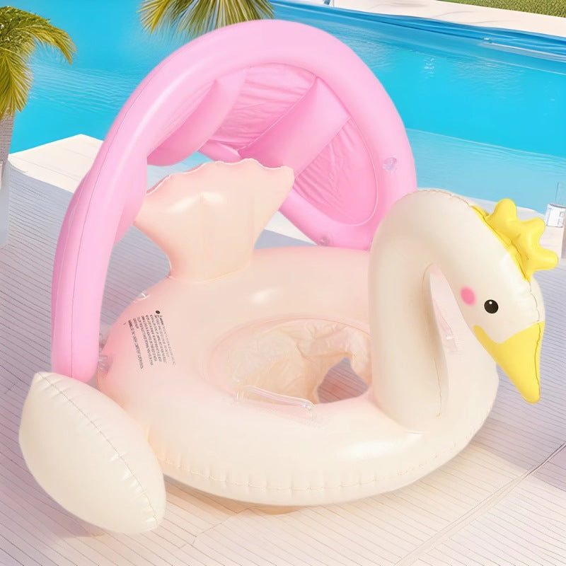 Bouée Multicolore Cygne Princesse Sunlife avec Pare-Soleil