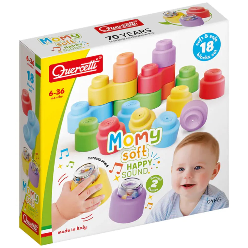 Soft Happy Sound avec Hochets Sonores 18 Pièces – Quercetti