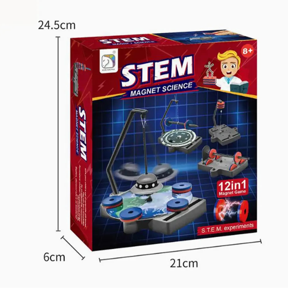 Kit Scientifique Magnétique 12 en 1 - Expériences STEM
