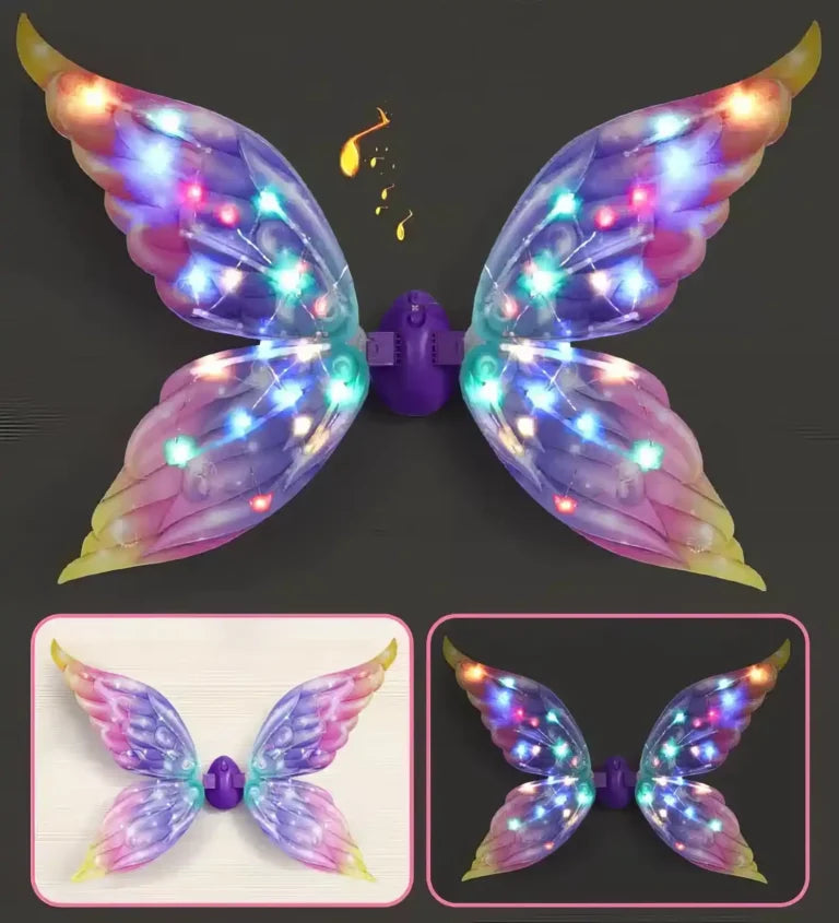 Licorne Lumineuse LED – Ailes de Papillon Ange Princesse