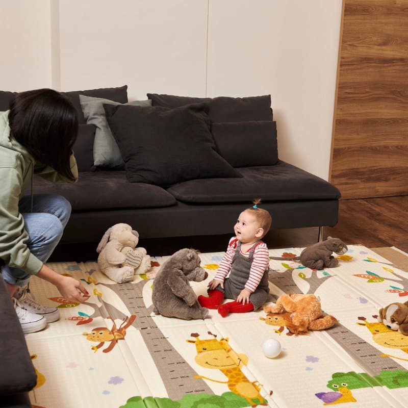 Tapis De Jeu Réversible Anti-Choc 200/180cm