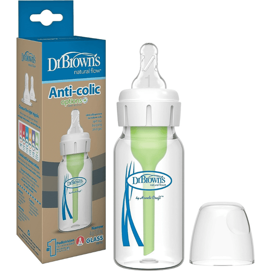 Biberon en verre étroit Dr. Brown’s Natural Flow® Anti-Colic Options+™ 120 ml