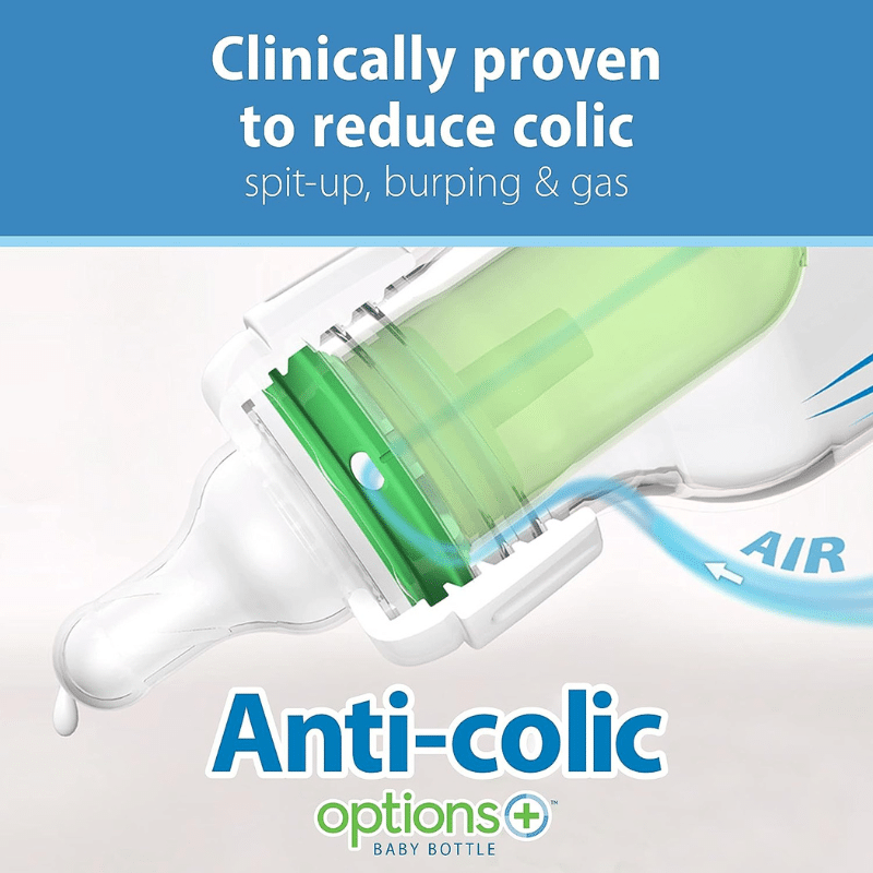 Biberon en verre étroit Dr. Brown’s Natural Flow® Anti-Colic Options+™ 120 ml
