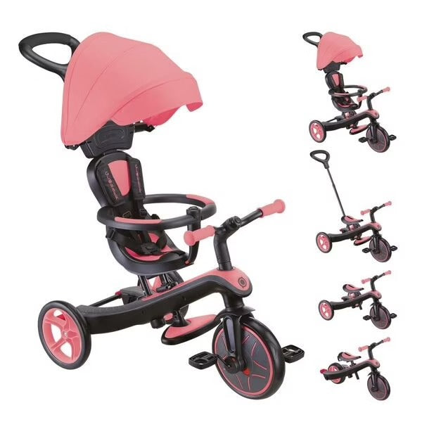 Tricycle évolutif Explorer 4 en 1 - Rose - Globber